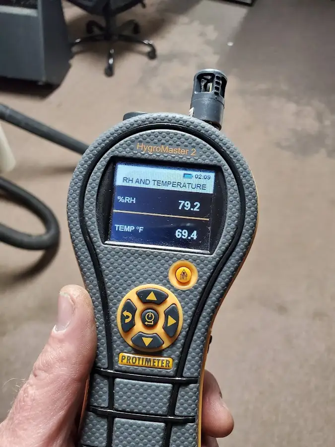 Moisture meter humidity assessment for Fire & Smoke Damage Restoration in Mesquite